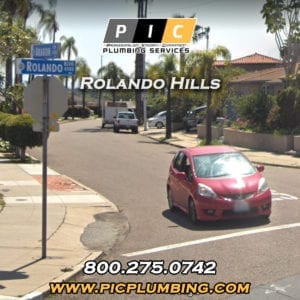 Plumbers in Rolando Hills San Diego California